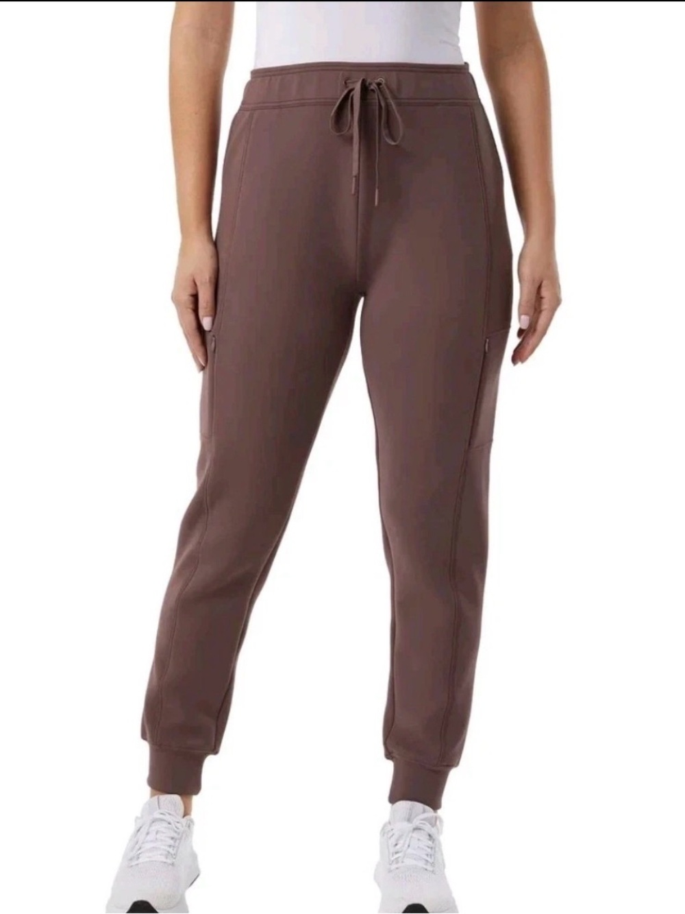 32 Degrees Women's Chocolate Brown Drawstring Cargo Joggers